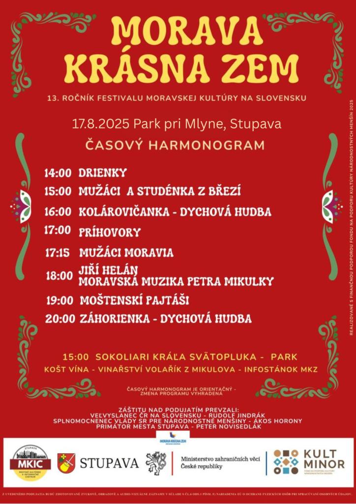 Morava krásna zem 17.8.2025