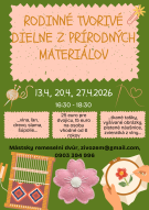 Rodinné tvorivé dielne z prírodných materiálov